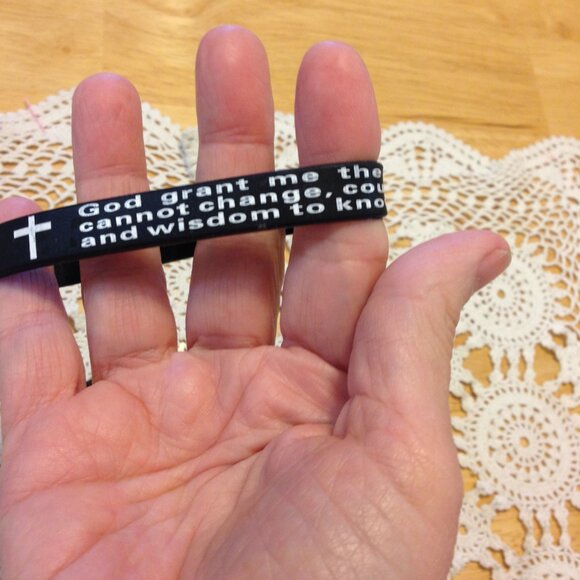 The Lord's Prayer and The Serenity Prayer, Silicone Bracelets - Picture 3 of 4
